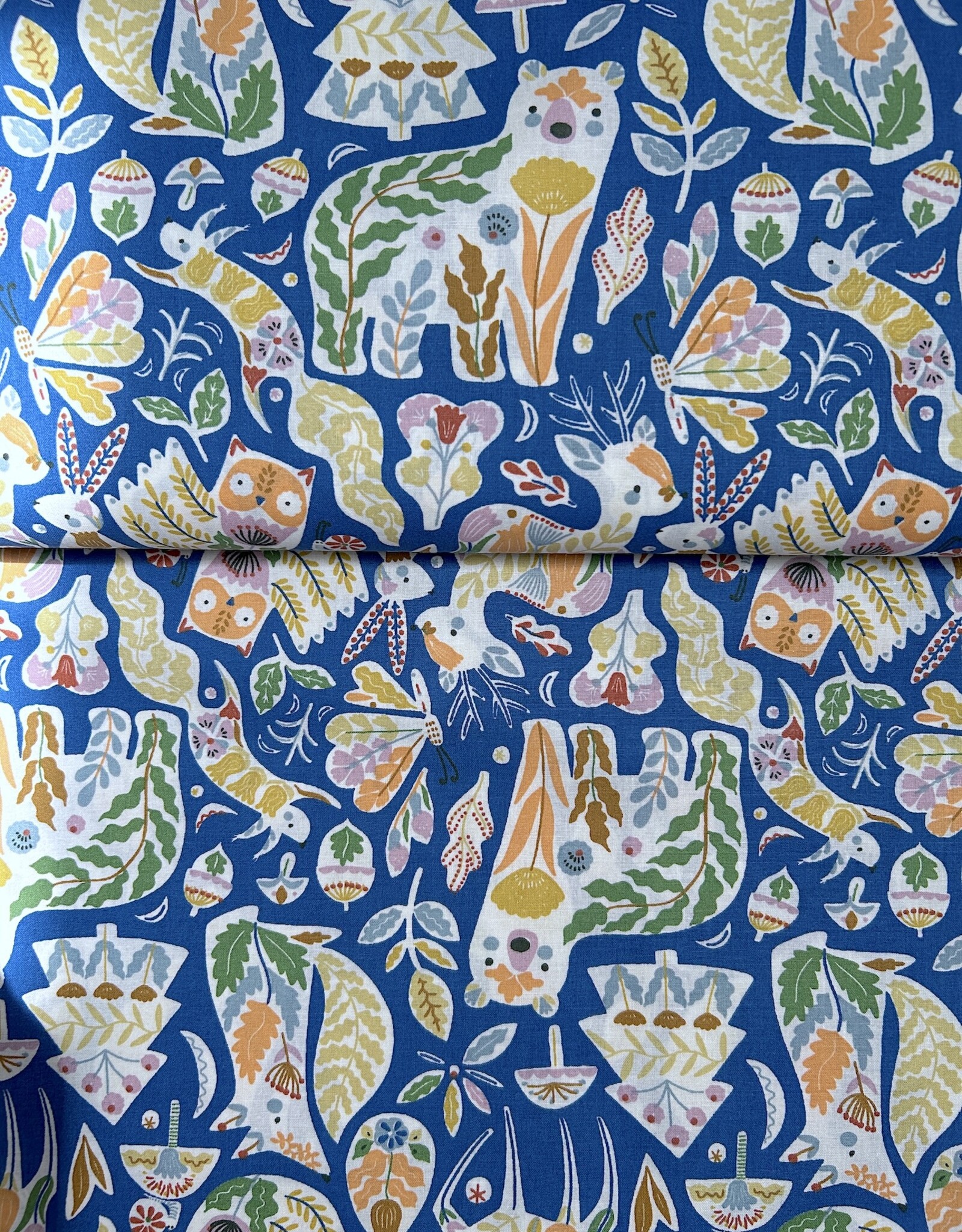 Katoen - Dieren Blauw