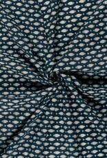 Voile Batik Katoen - Little Fish in the sea