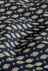 Voile Batik Katoen - Little Fish in the sea