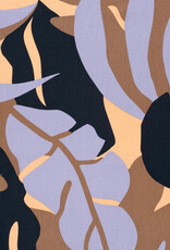 Viscose Linnen  - Bel Leaves - Lilac