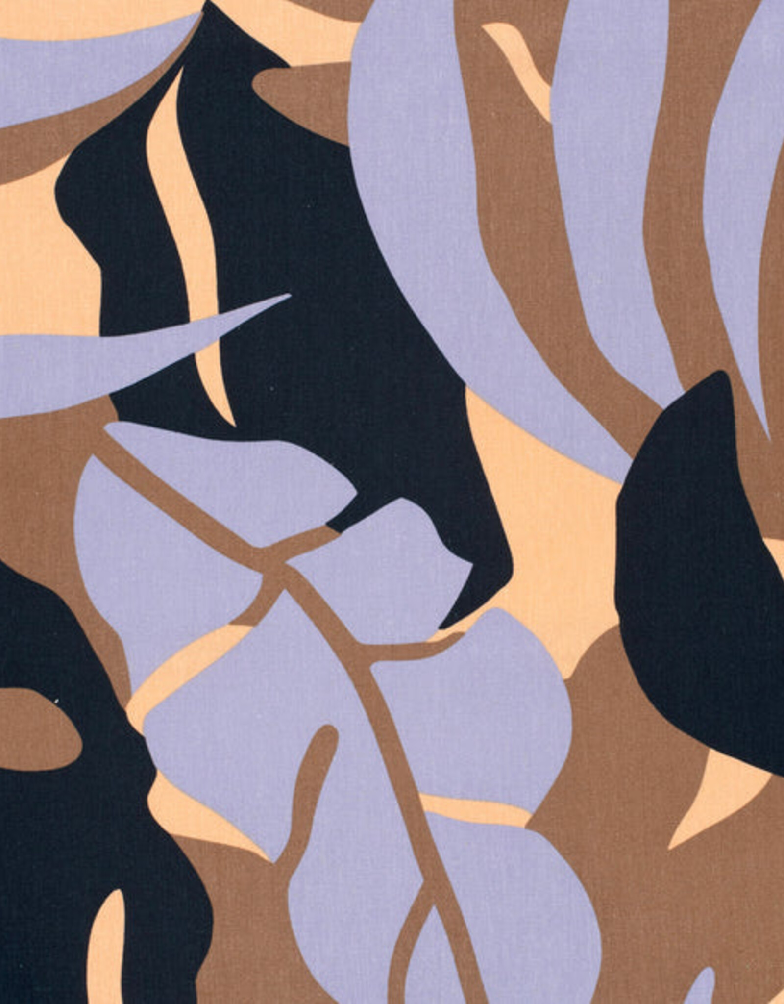 Viscose Linnen  - Bel Leaves - Lilac