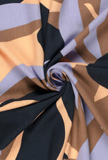 Viscose Linnen  - Bel Leaves - Lilac
