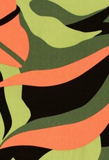 Viscose Linnen  - Bel Leaves - Green