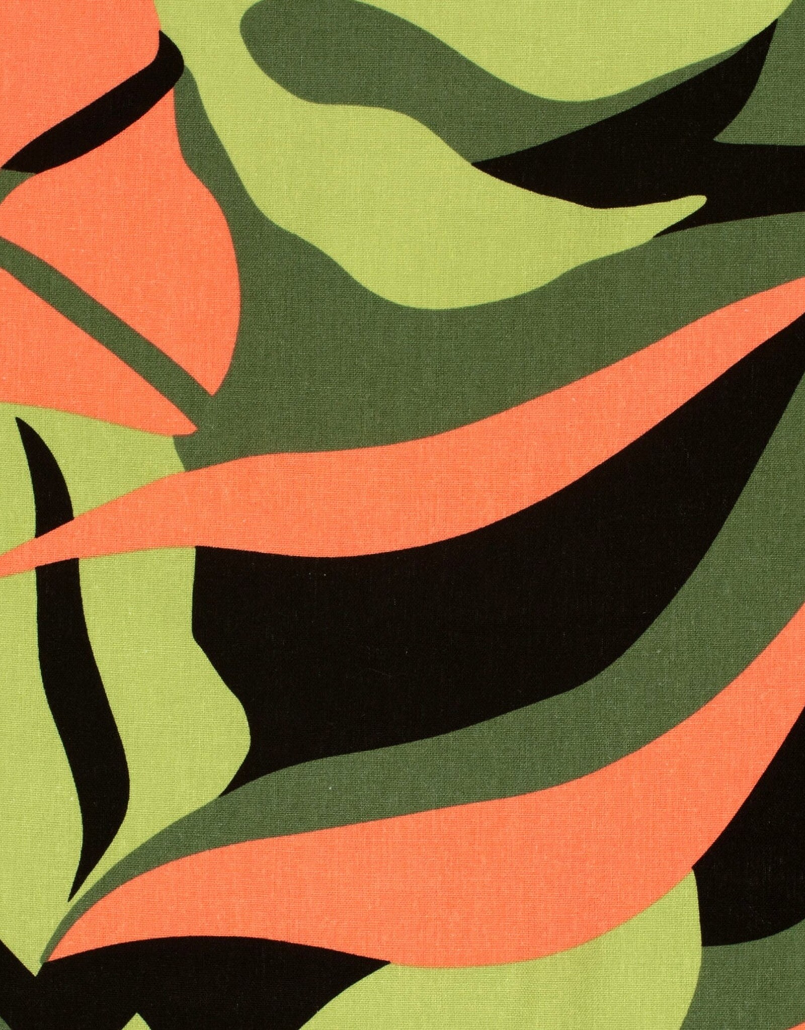Viscose Linnen  - Bel Leaves - Green