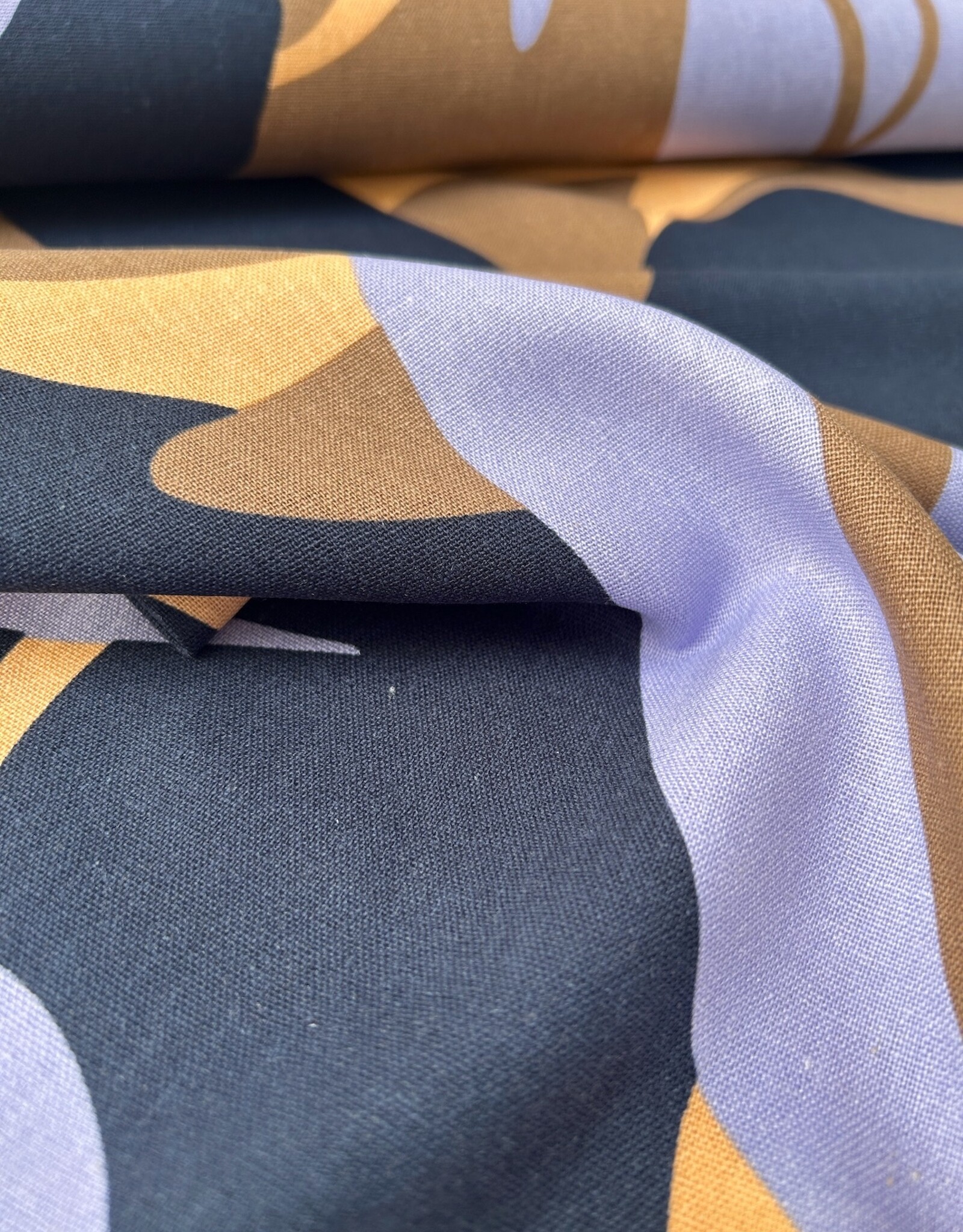 Viscose Linnen  - Bel Leaves - Lilac