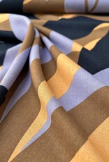 Viscose Linnen  - Bel Leaves - Lilac