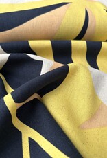 Viscose Linnen  - Bel Leaves - Yellow