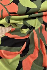 Viscose Linnen  - Bel Leaves - Green