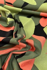Viscose Linnen  - Bel Leaves - Green