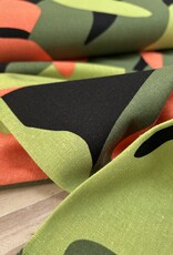 Viscose Linnen  - Bel Leaves - Green