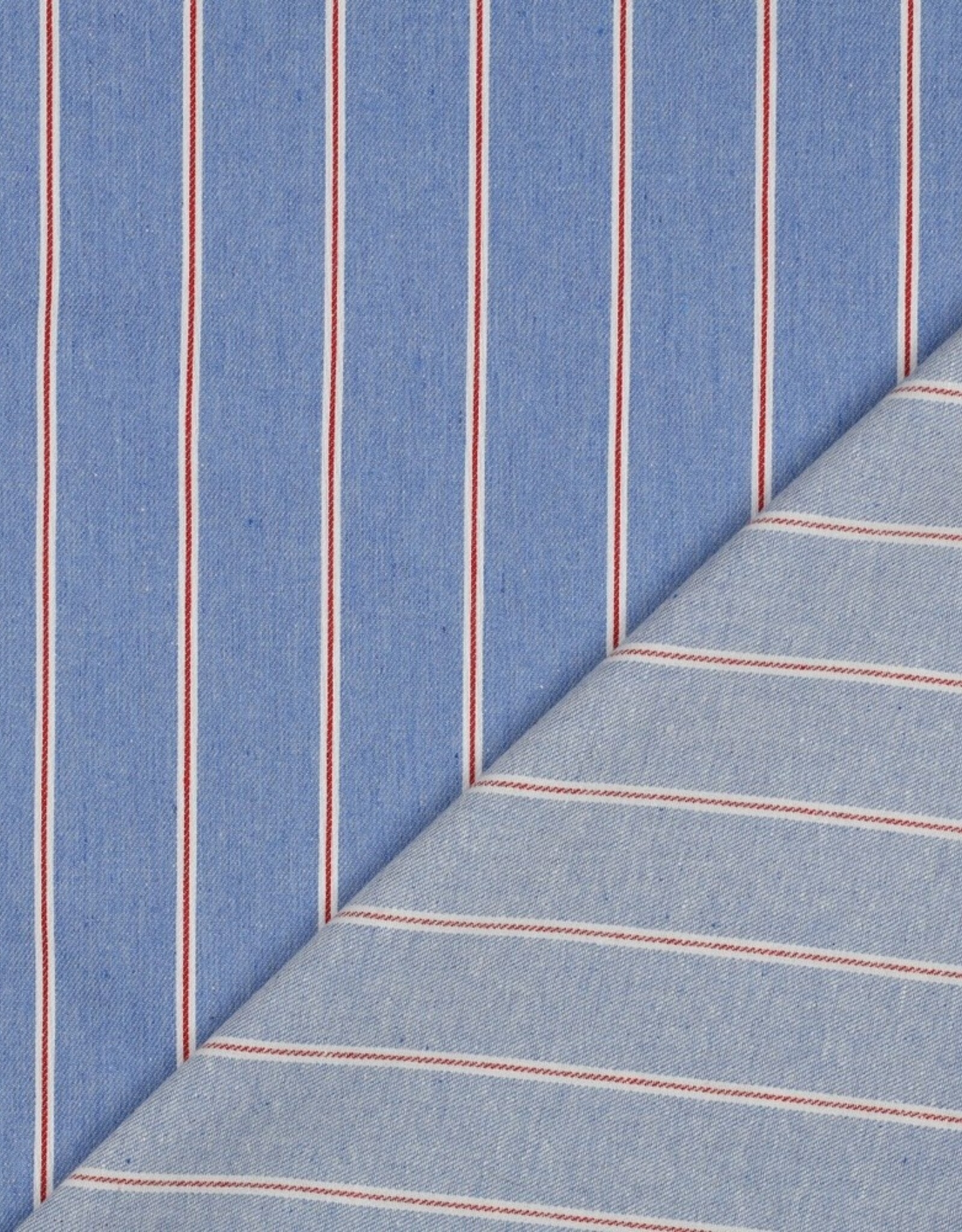 Jeans - Streepjes - Blauw Rood
