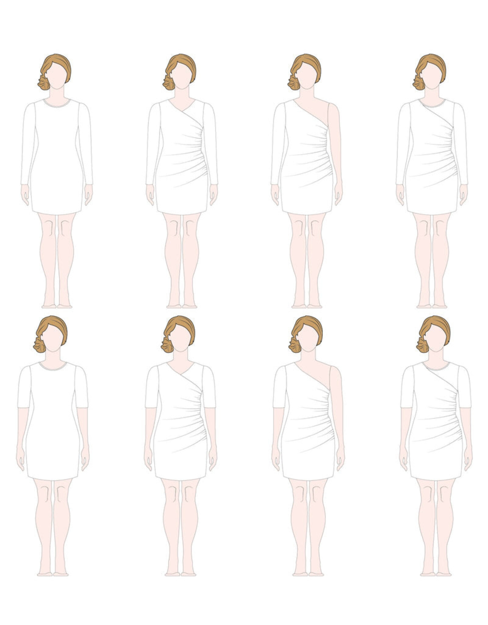 notches Patroon - Moriko -  Top & Jurk