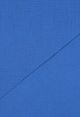 Double Gauze - Effen - Kobalt