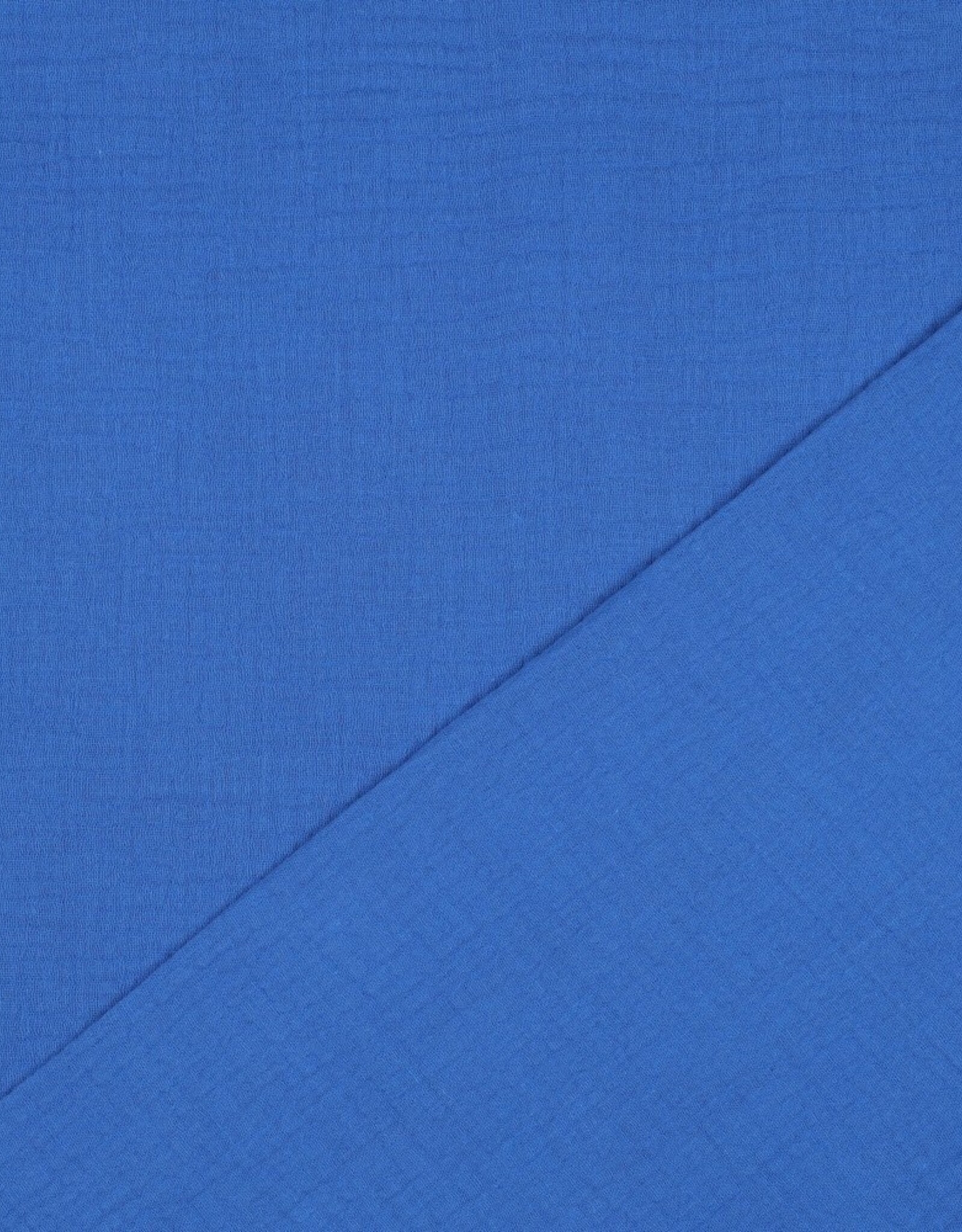 Double Gauze - Effen - Kobalt