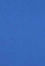 Double Gauze - Effen - Kobalt