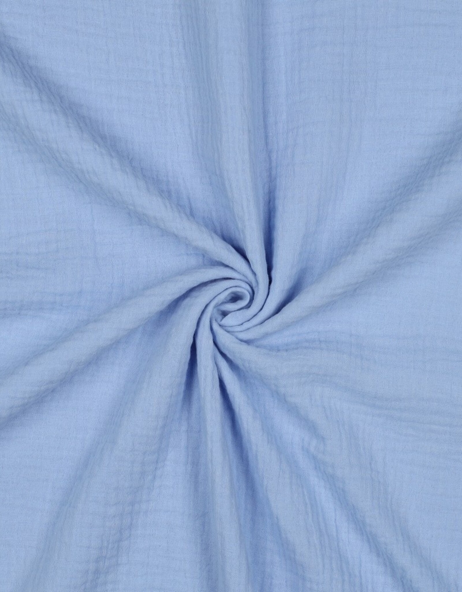 Double Gauze - Effen - Licht Blauw