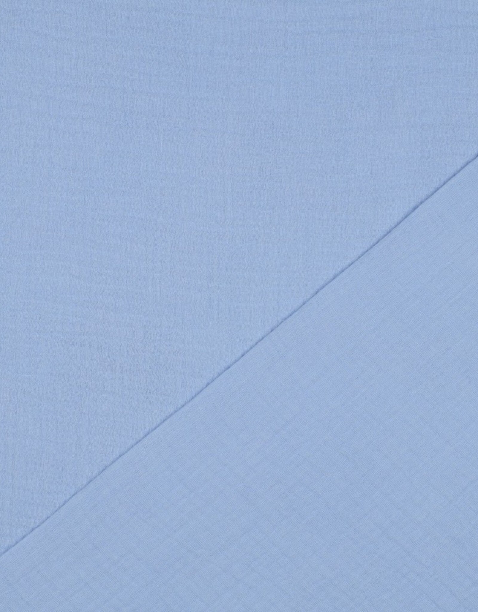 Double Gauze - Effen - Licht Blauw