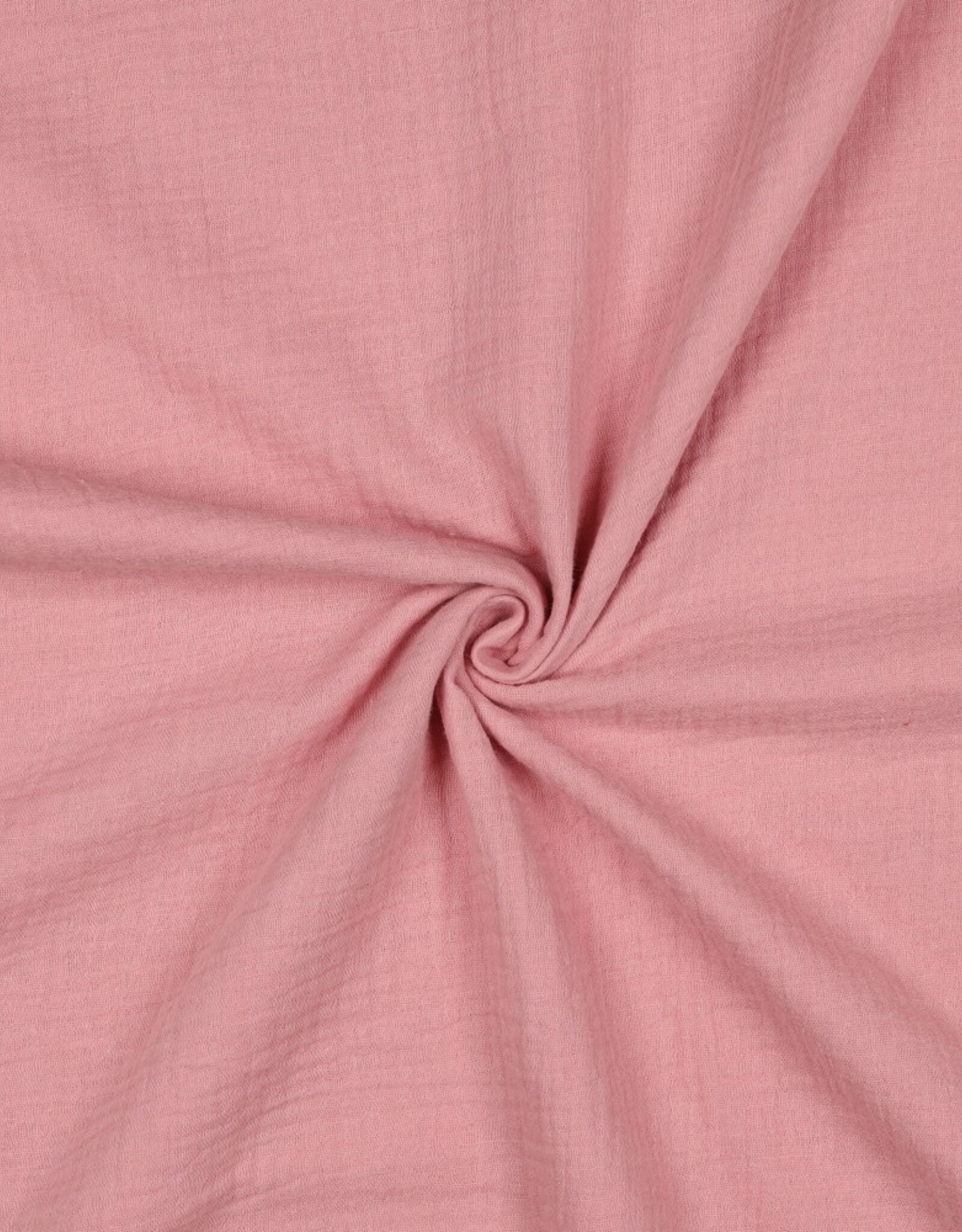 Double Gauze - Effen - Zacht rose