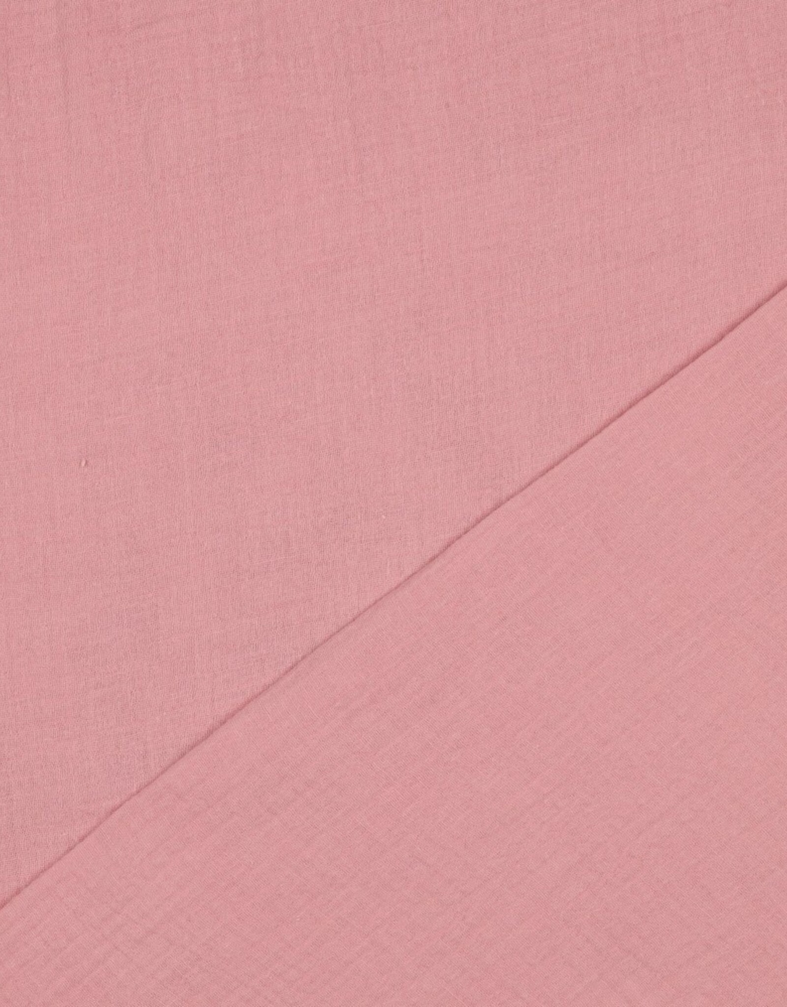 Double Gauze - Effen - Zacht rose