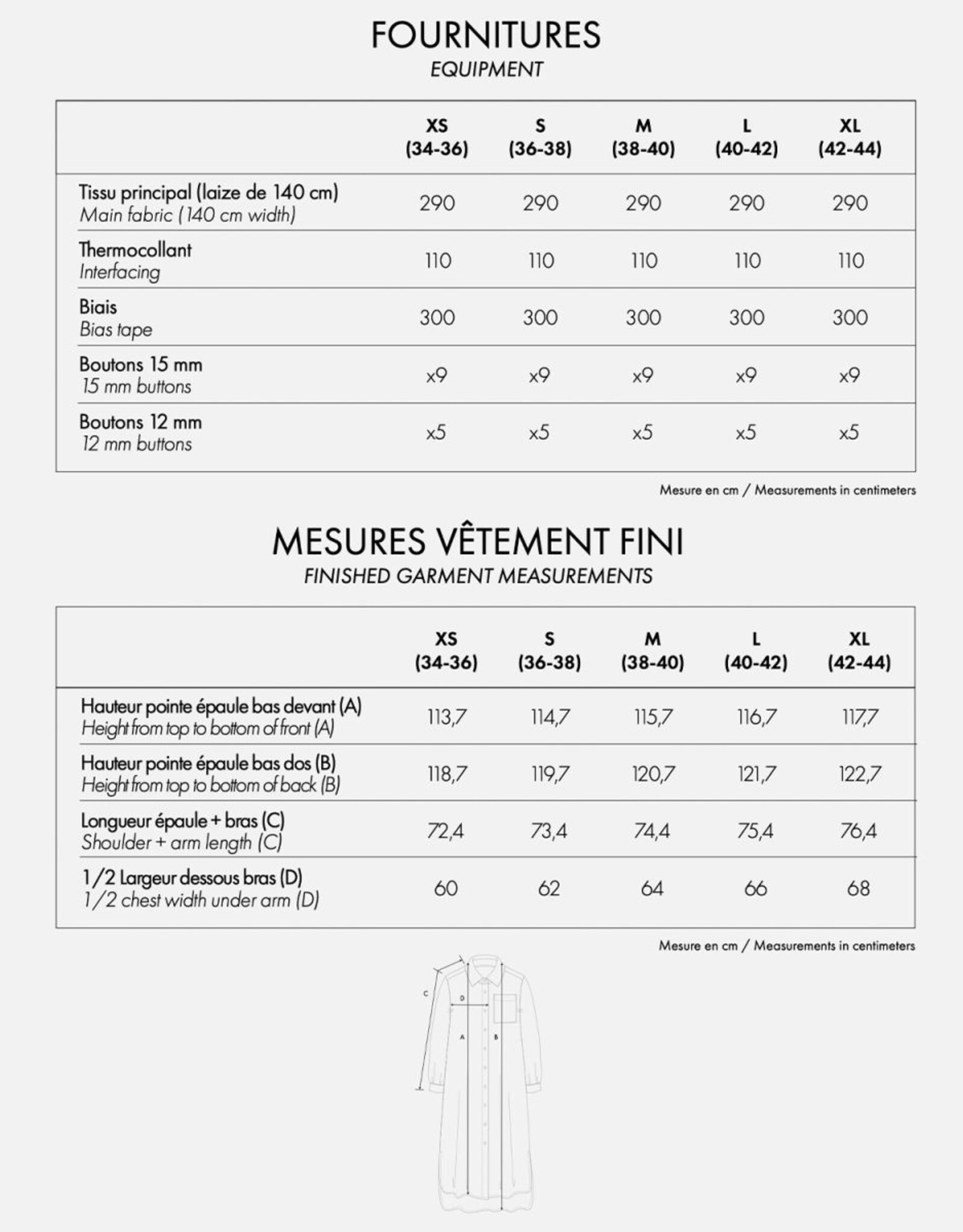 Atelier Brunette Patroon - La Robe Chemise