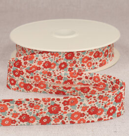 Biais - Fleurs - Rood