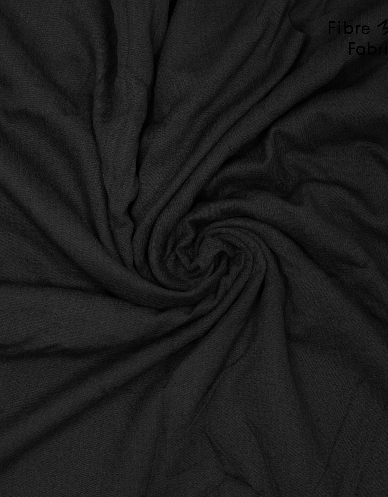 Fibre Mood Linnenlook crepe - Suvi - Zwart