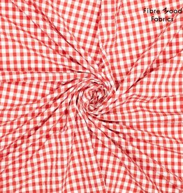 Fibre Mood Seersucker - Checks - Rood