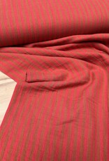 Double Gauze - Stripes 2-sided - Tangerin