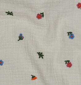 Double Gauze - Broderie - Little Flower