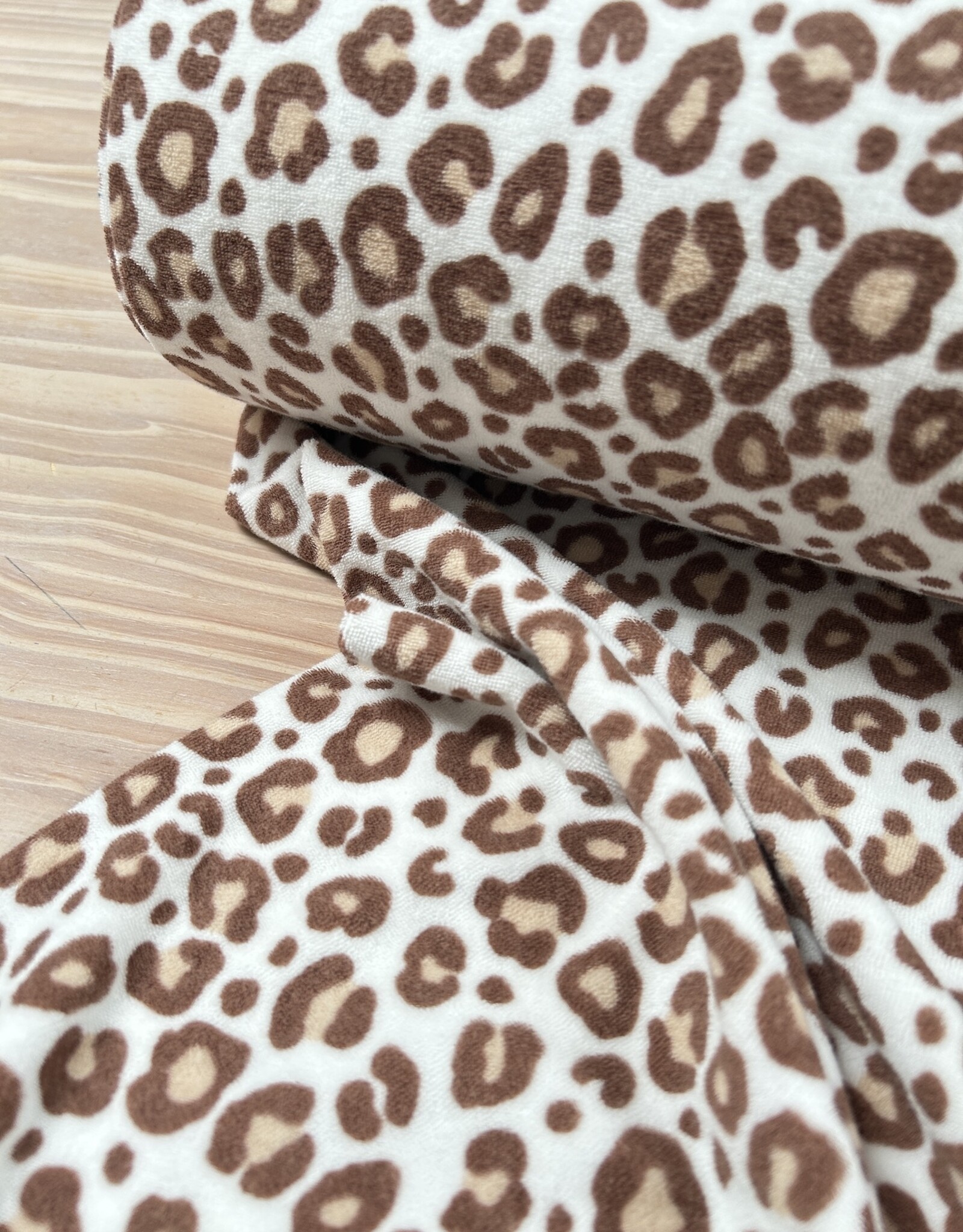 Rekbare Badstof - Spons - Panter Spots