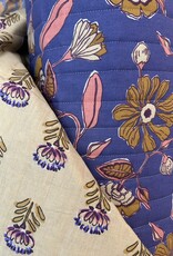 Stepper katoen - Crème & Blue