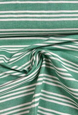 Katoen Mix - Streep groen