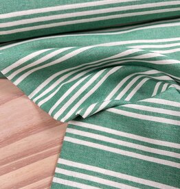 Katoen Mix - Streep groen