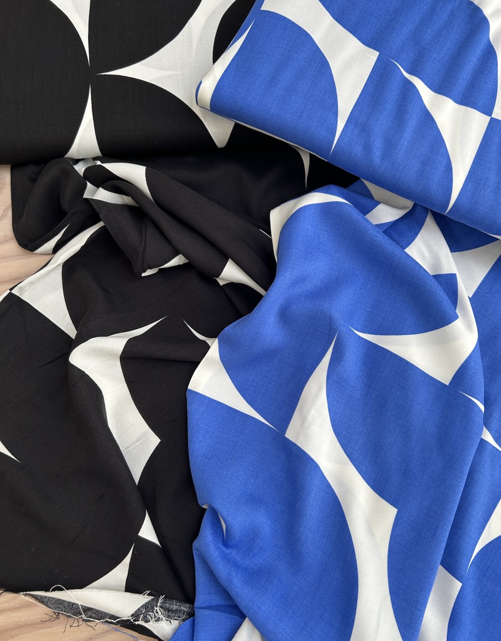 Viscose Poplin - Bauhaus - Blauw