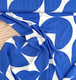 Viscose Poplin - Bauhaus - Blauw