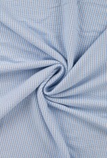 Seersucker Tricot - Blauw