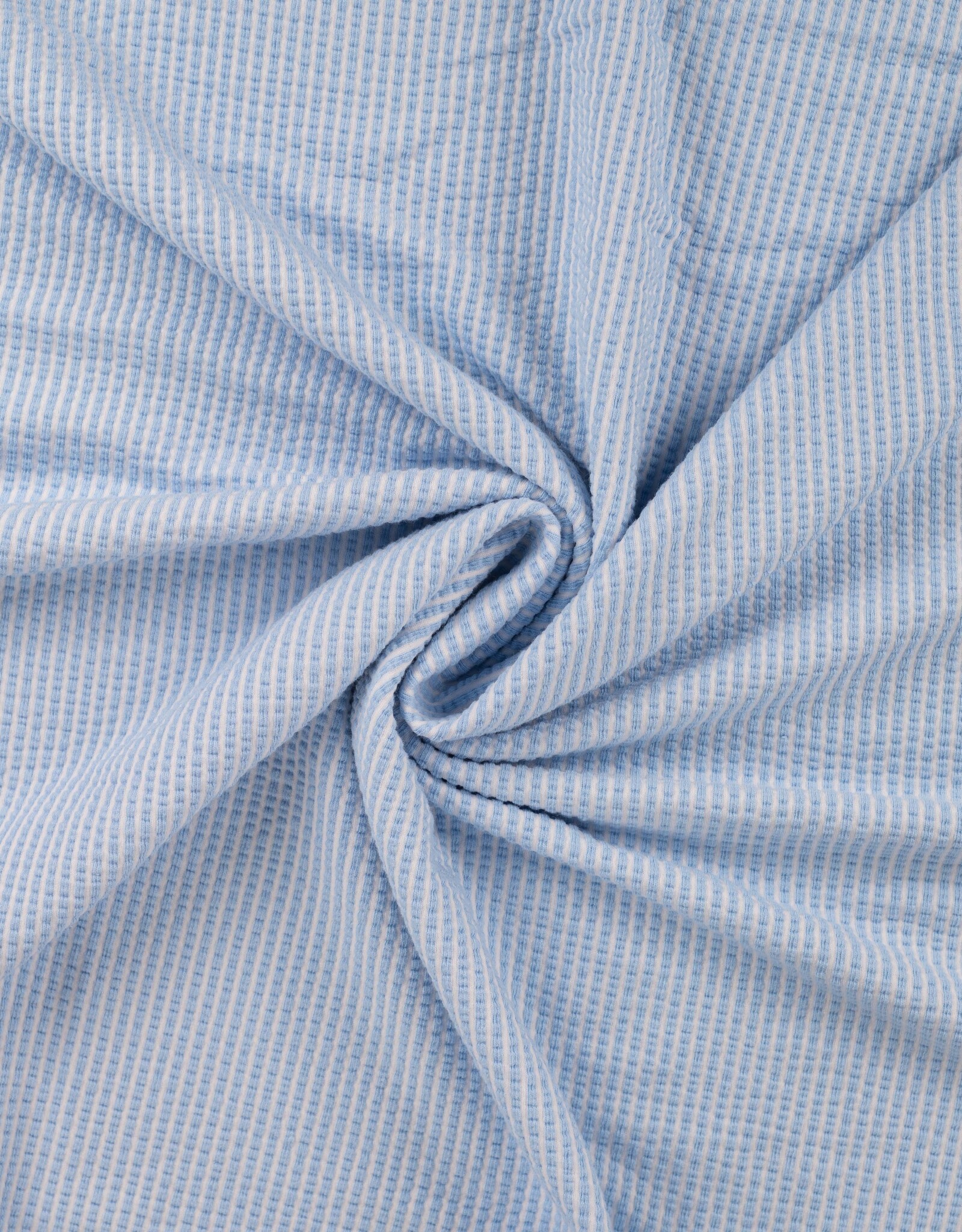 Seersucker Tricot - Blauw