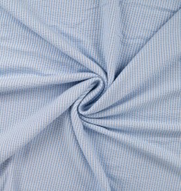 Seersucker Tricot - Blauw
