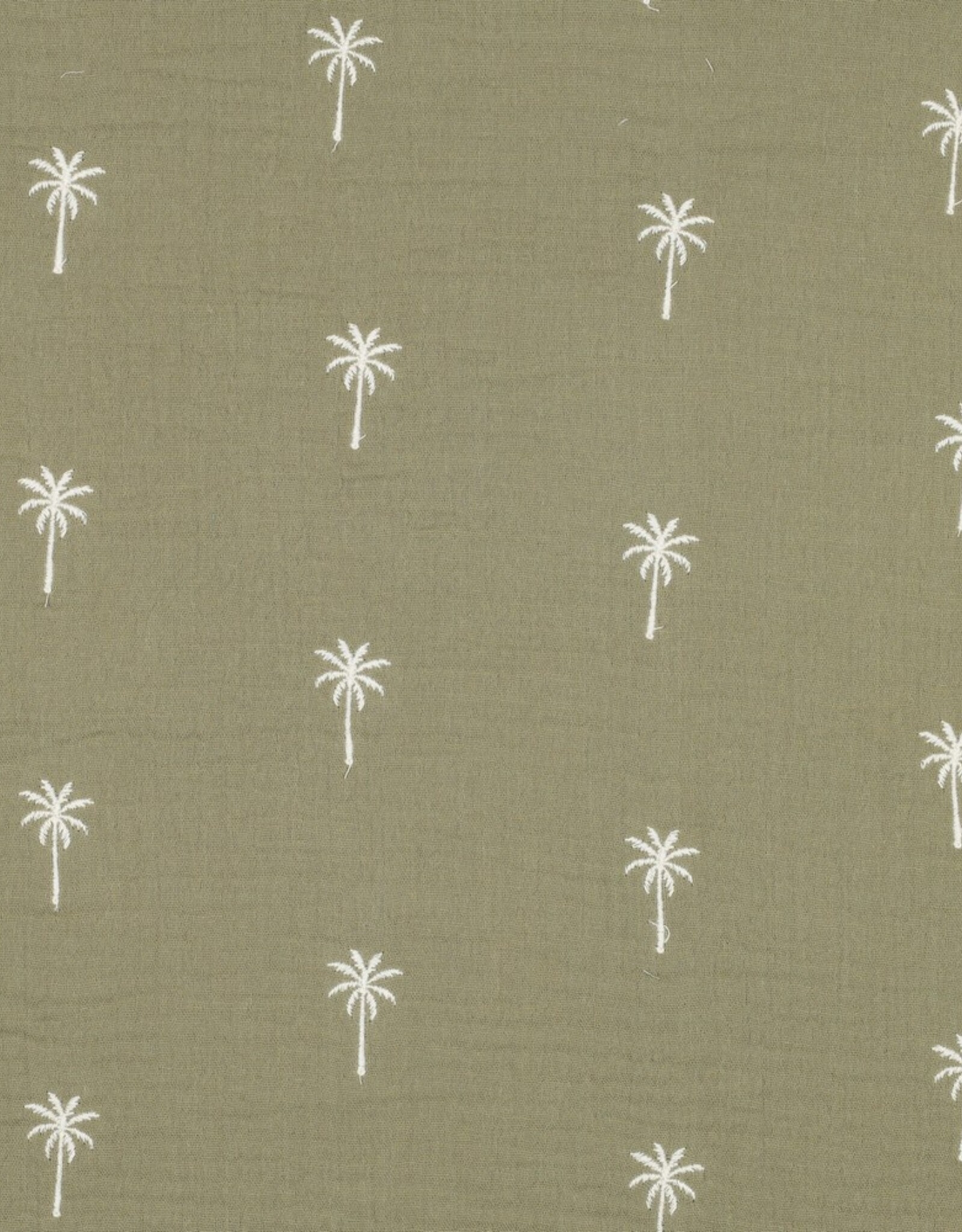 Double Gauze - Broderie - Palmtree