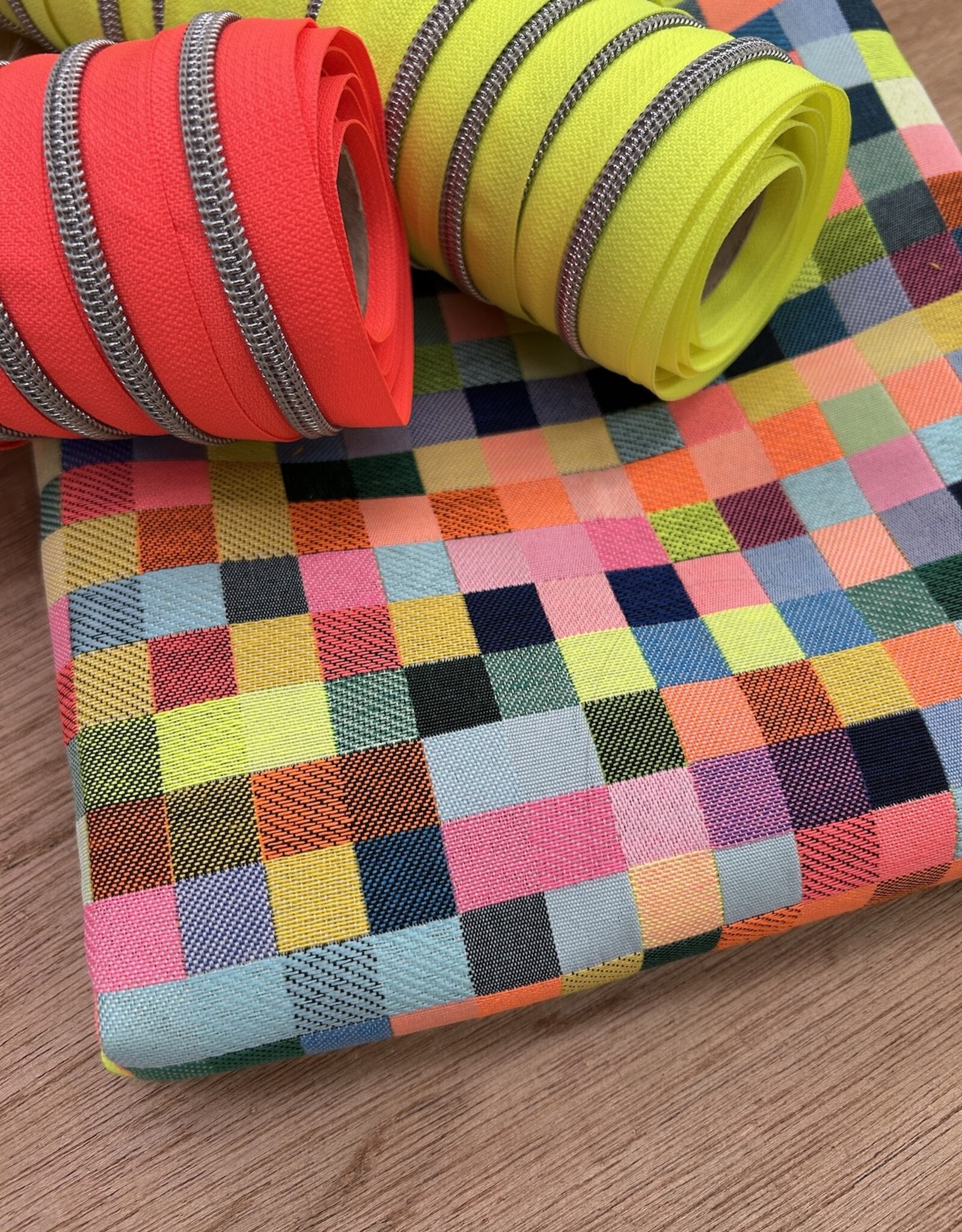Canvas Jacquard - Neon Blox