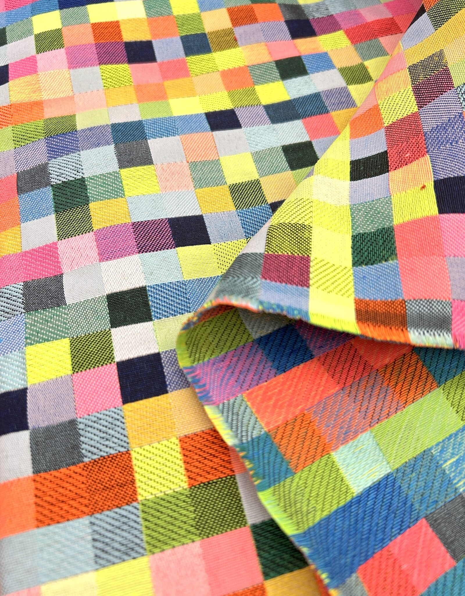 Canvas Jacquard - Neon Blox