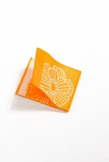 5 Naailabels - Bloem geel