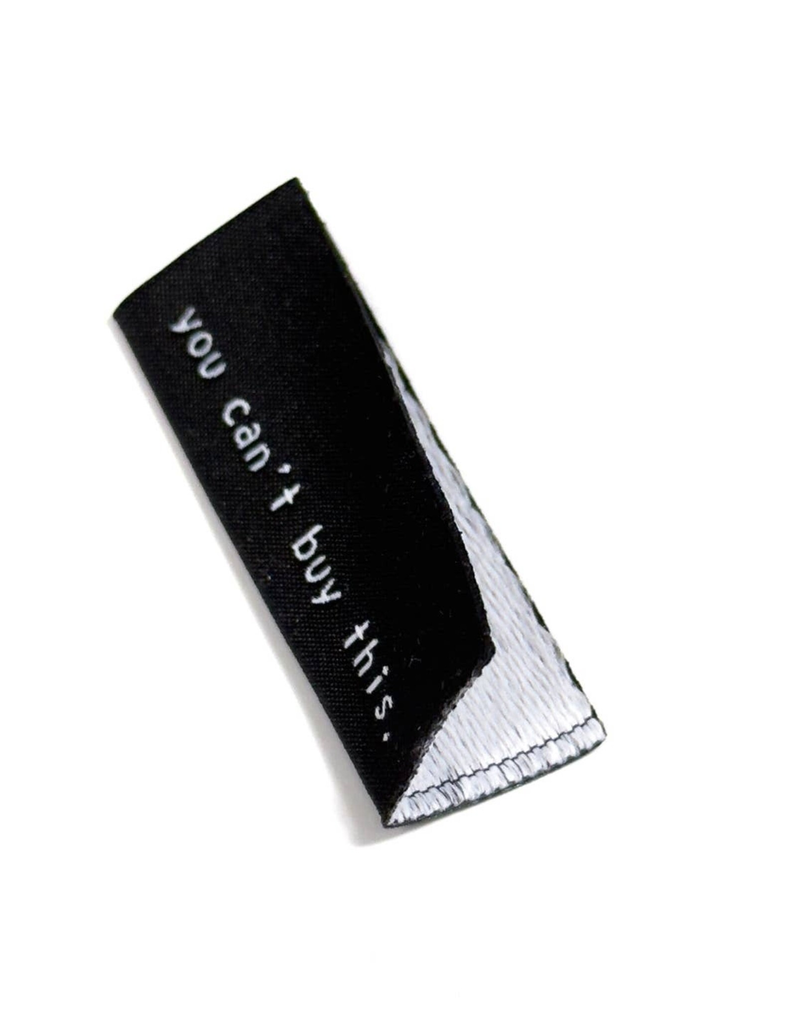 5 Naailabels - You Can't ... - Zwart