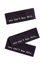 5 Naailabels - You Can't ... - Zwart