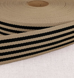 Tassenband - Beige/Zwart