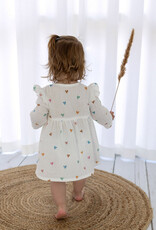 Double Gauze - Hearts Pastel