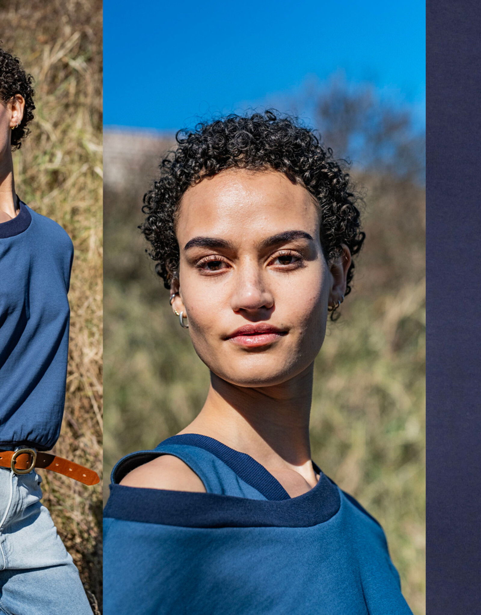 Fibre Mood Boordstof - Blue