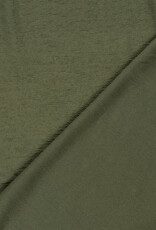 French Terry Crepe - Kaki groen