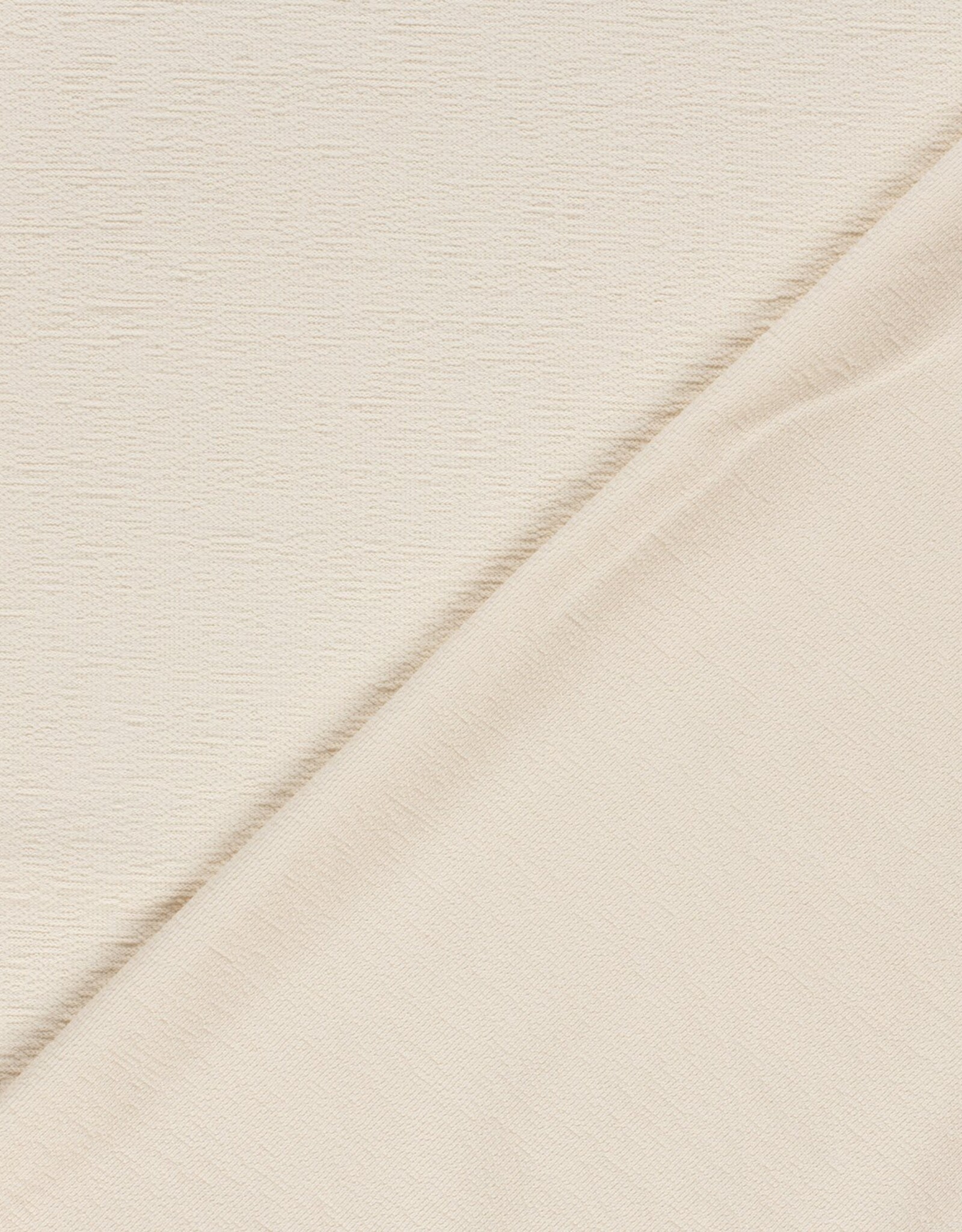 French Terry Crepe - Crème