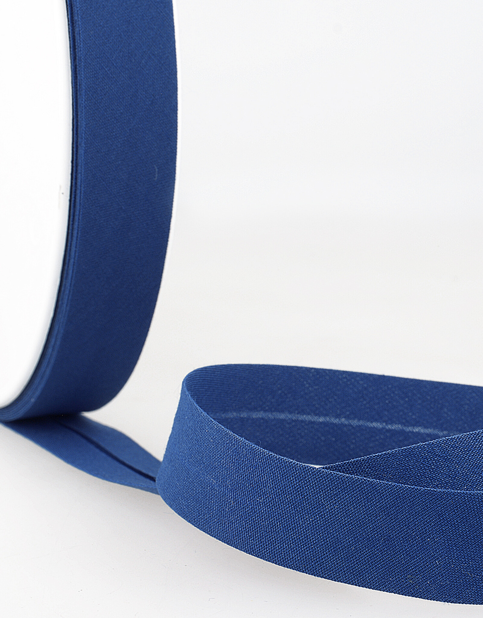 Katoen Biais -  kobalt blauw 024